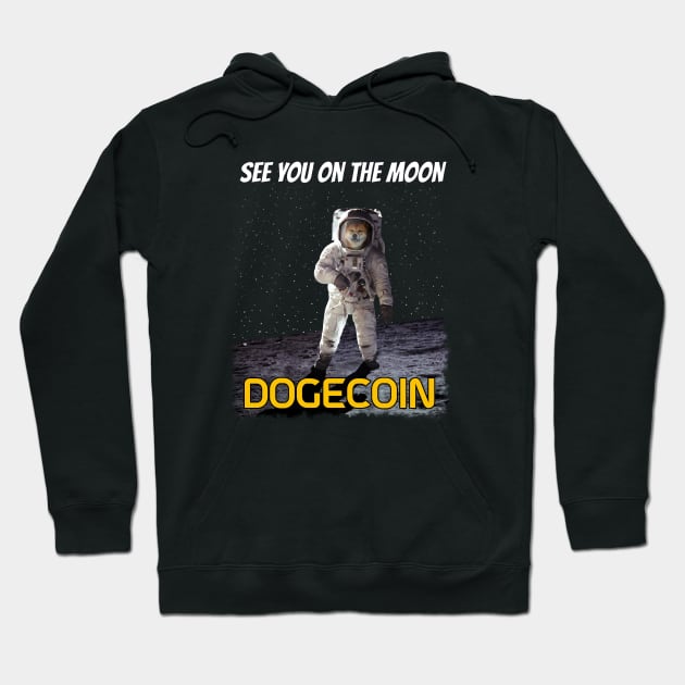 Dogecoin to the moon Hoodie by ARMU66